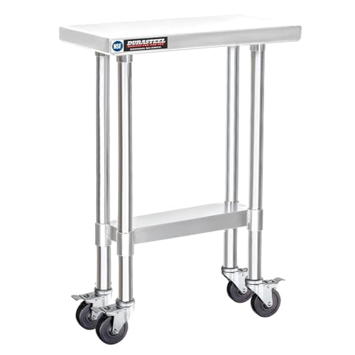 24x12 NSF Stainless Steel Cart Work Table