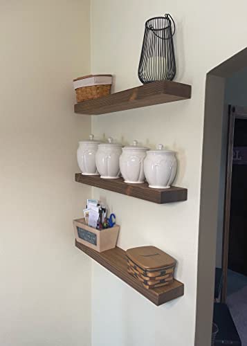 42 Inch Wooden Floating Shelves for Wall