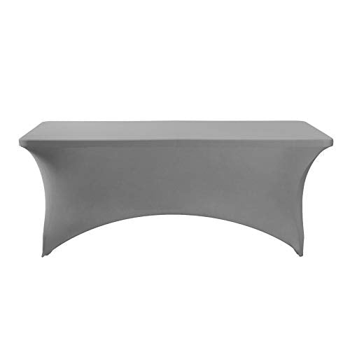 Spandex Table Cover for 6Ft or 4fT or 8ft Table Universal Fitted Stretch Tablecloth for Party