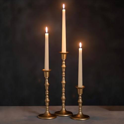 Gold Candlestick Holders for Centerpiece (3 Count)