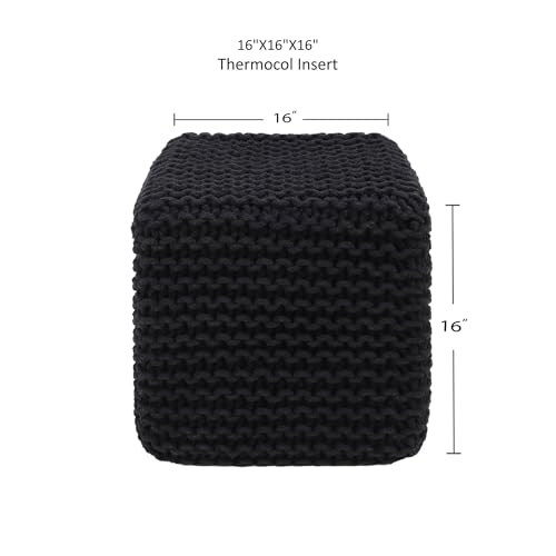 REDEARTH Cube Pouf Foot Stool Ottoman