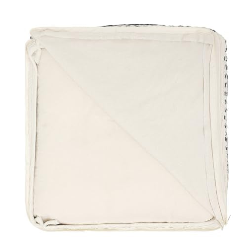 Pouf Ottoman with Filler Cube Bean Bag Pouffe