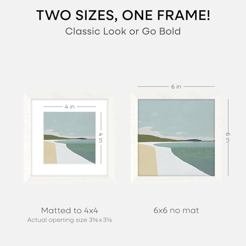 6x6 White Oak Picture Frame
