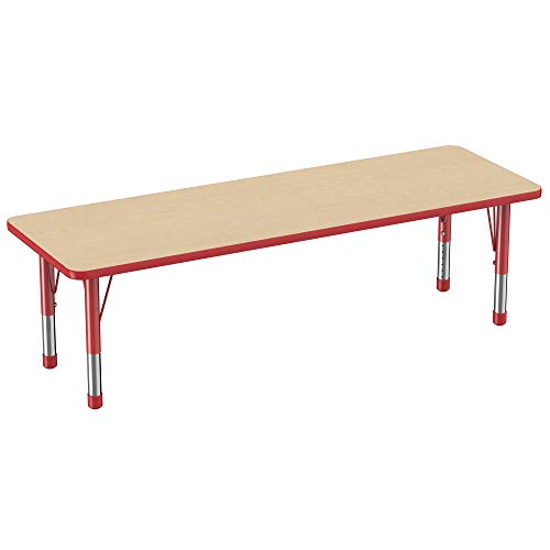 FDP 24" x 72" Rectangle Table with Chunky Legs