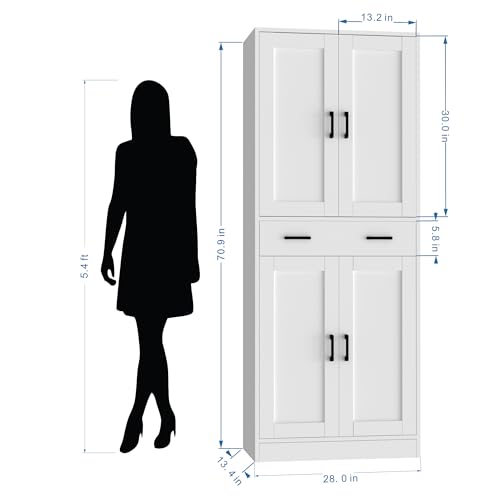 71" Tall Kitchen Pantry Cabinet