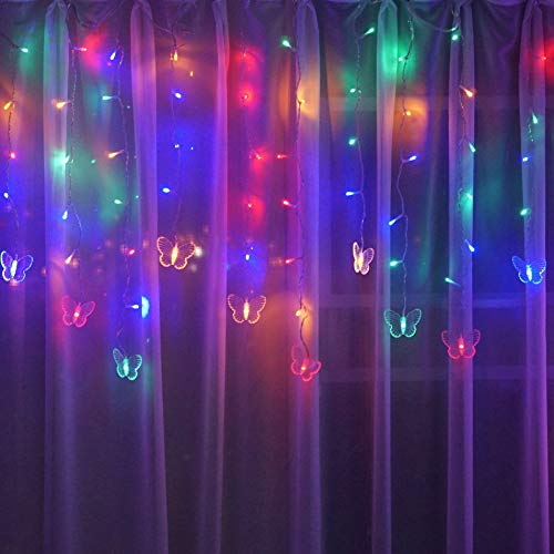 Butterfly Curtain Fairy Lights USB Plug in