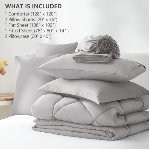 Super King Plus Comforter Set 128"x120"