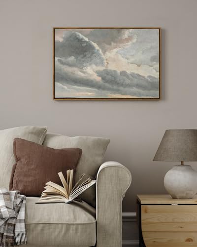 Framed Canvas Wall Art Vintage Decor