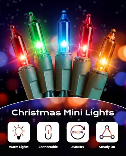 Multicolor Christmas String Lights (100 Count)