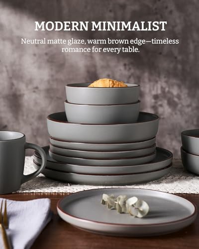 Mercury 24 Piece Stoneware Dinnerware Set