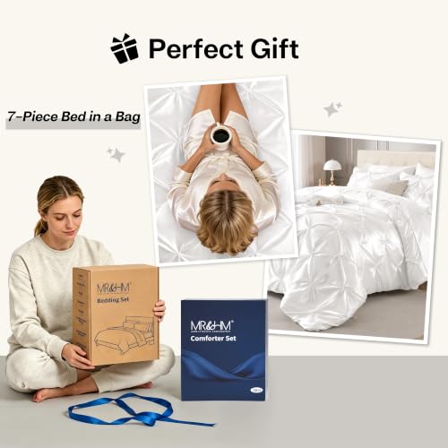 Satin Queen Comforter Set Ivory