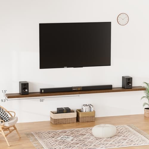 55 Inch Long Floating Shelves for Wall (2 Count)