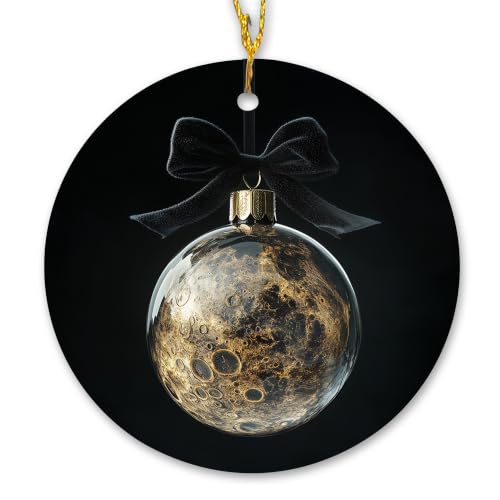 Vintage Moody Space Bauble Ball Christmas Ceramic Ornament Gifts