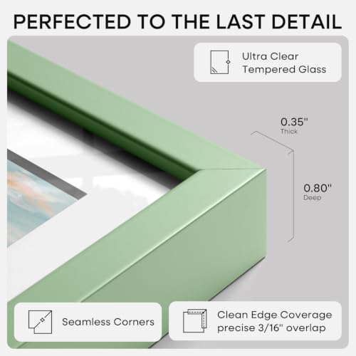 13.5x40 Green Picture Frame