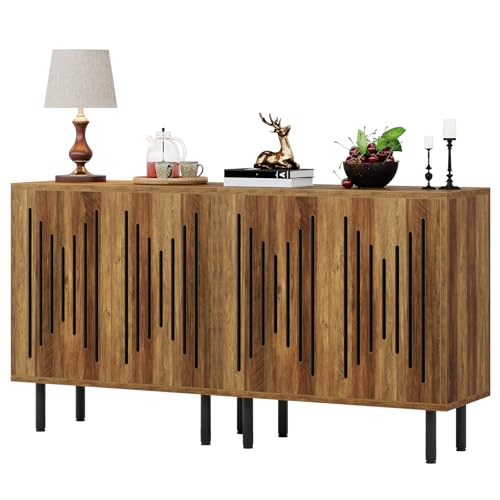 Set of 2 Sideboard Buffet with Storage (2 Count)