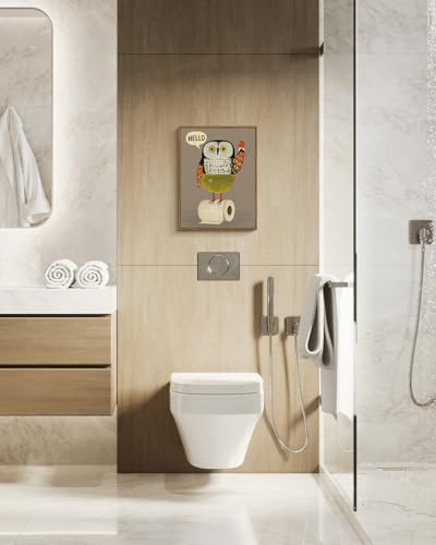 Framed Canvas Wall Art Home Decor Bathroom Owl Canvas Prints