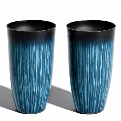 Garden 20" H. Large Plastic Planters (2 Count)