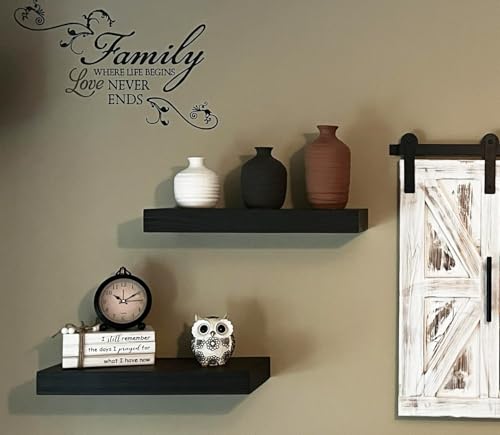 Joel’s Antiques 18 Inch Wooden Floating Shelves for Wall