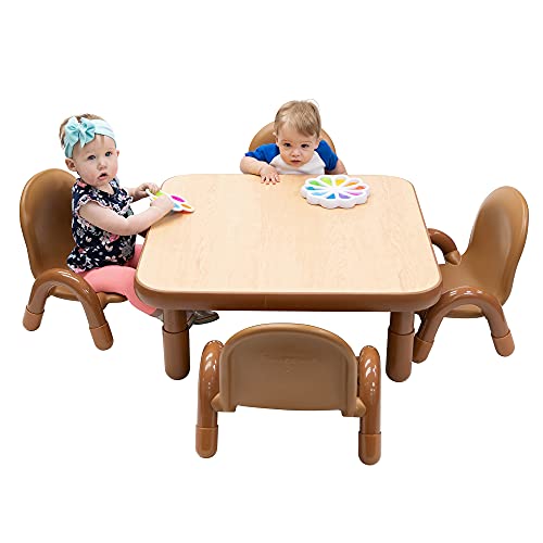 Children’s Factory Baseline Toddler Square Table and Chairs Set