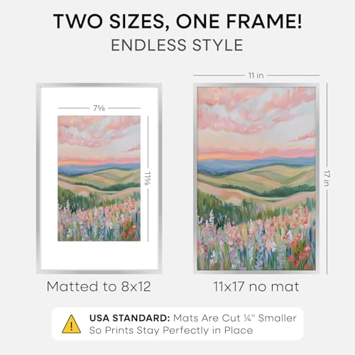 11x17 Silver Picture Frame (3 Count)