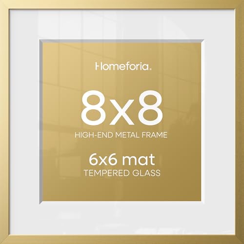 8x8 Gold Picture Frame
