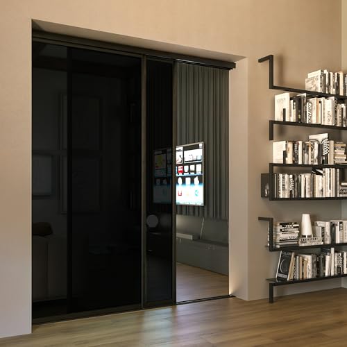 Glass Room Divider and Sliding Glass Closet Doors