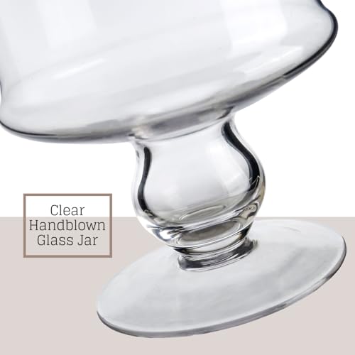 Clear Glass Apothecary Jar Decorative Candy Buffet Jars Elegant Glass Storage Containers