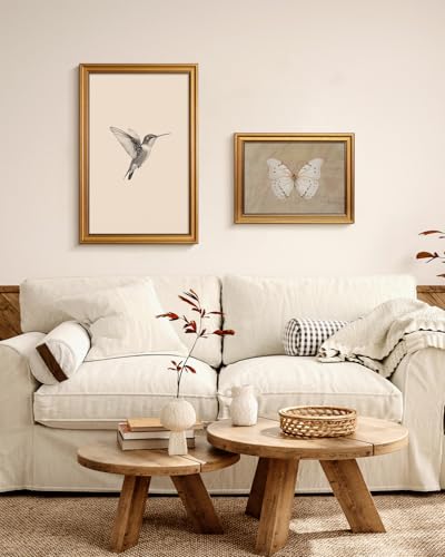 Vintage Gold Framed Wall Art for Living Room