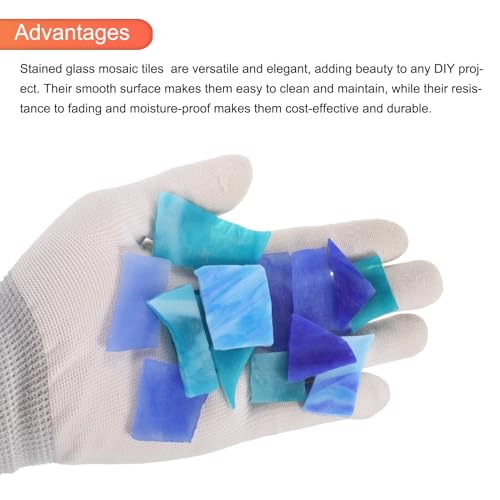 400g Glass Mosaic Tiles for Craft