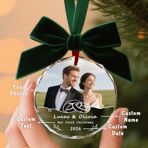 Custom Christmas Ornament Glass