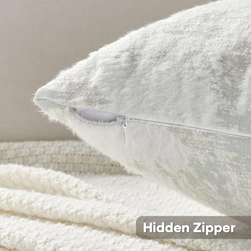 Pack of 2 Faux Cashmere Throw Pillow Covers 16x16 Inch (2 Count)