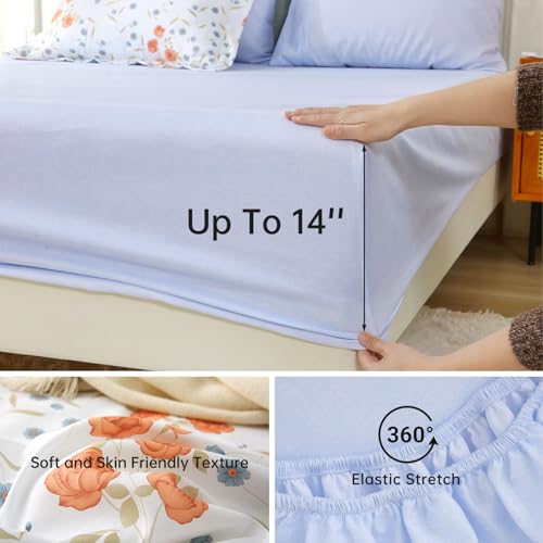 Orange Blossom Bed in a Bag Queen 7 Pieces