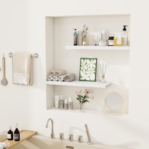 Rustic Wood Floating Shelves (2 Count)