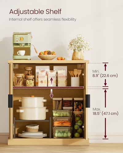 Contemporary Buffet Cabinet with Adjustable Shelves