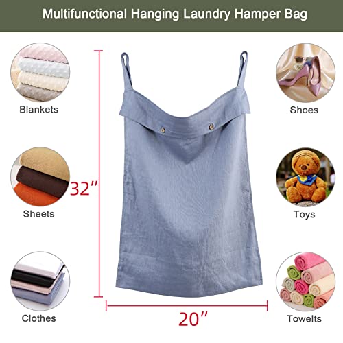 Linen Hanging Laundry Bag