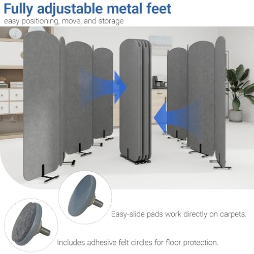 5 Panel Portable Room Divider (5 Count)