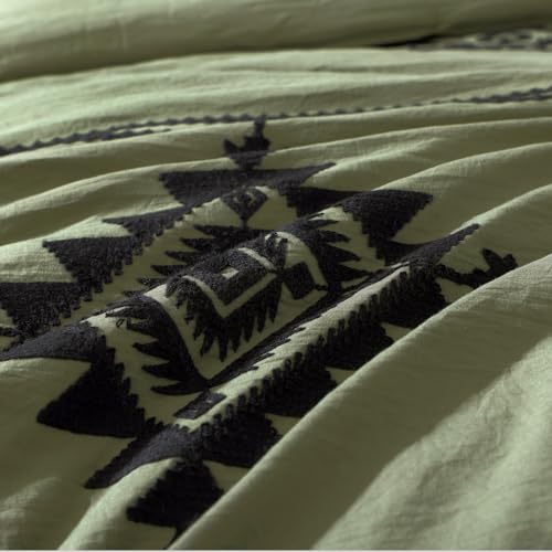 Embroidery King Size Comforter Set 7 Pieces Western Bed in a Bag