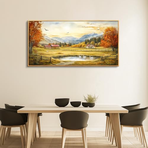 Large Canvas Wall Art For Living Room Wall Decor For Farmhouse Bedroom Office Decor Ink