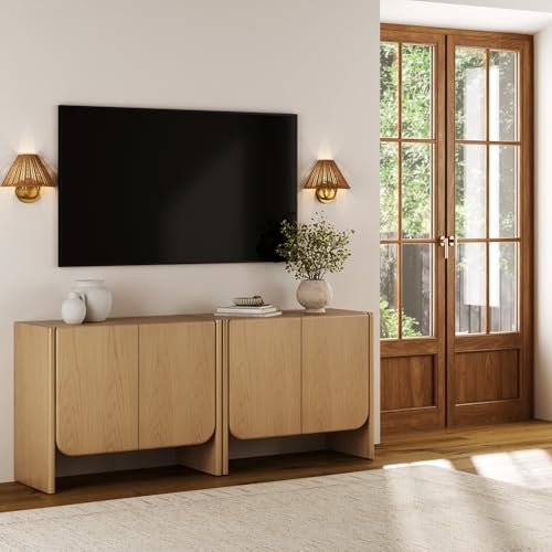 Jacala Mid Century Modern Media Console Cabinet or TV Stand