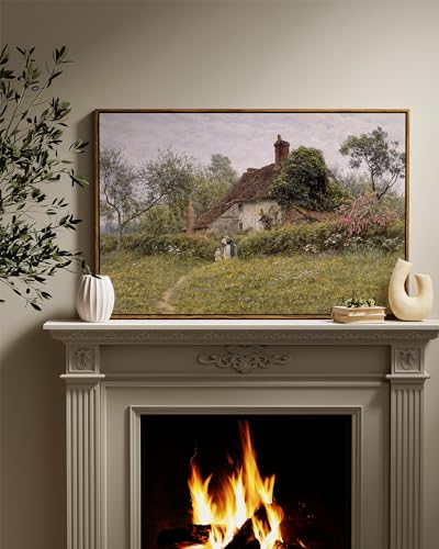 Framed Canvas Wall Art Vintage Decor