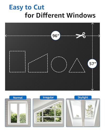 Blackout Curtains for Bedroom Portable 96"x60" Blackout Shades