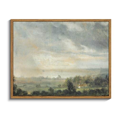 Framed Canvas Wall Art Vintage Decor