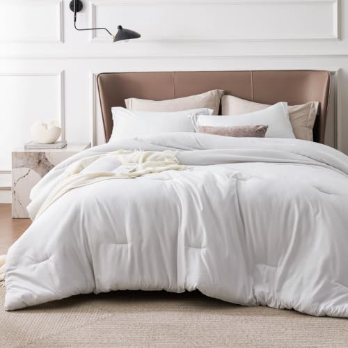 Grayish White King Size Comforter Set