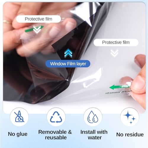 One Way Window Privacy Film with Tools