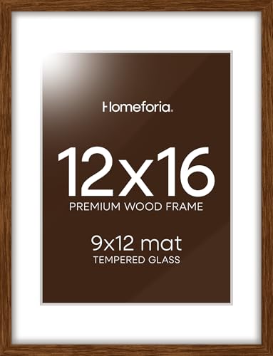 12x16 Brown Oak Picture Frame