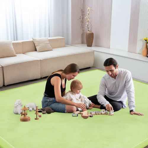 Baby Play Mat for Floor Nursery Muscle Mat Area Rug Playroom Rug 50"x50" Elastic Foam 1.3" Thick Crawling Mat for Babies