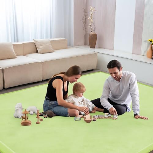 Baby Play Mat for Floor Nursery Muscle Area Rug Playroom Rug 59"x59" Elastic Foam 1.3" Thick Crawling Mat for Babies