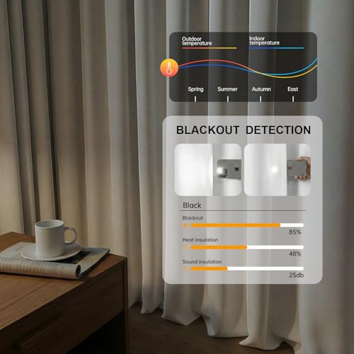 Room Divider Curtains Blackout Floor to Ceiling Curtain with Hook Wall Mount Sliding Door Curtains Ceiling Mount Extra Wide Curtain Wall Divider for Room Separation