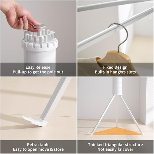 Foldable Clothes Drying Rack Tripod with Aluminum