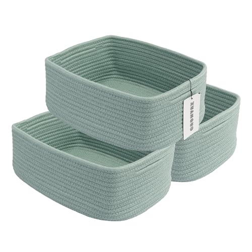 Small Woven Storage Baskets for Shelves (3 Count)